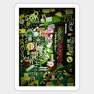 Green Graffiti Tag Sticker NYC Sticker